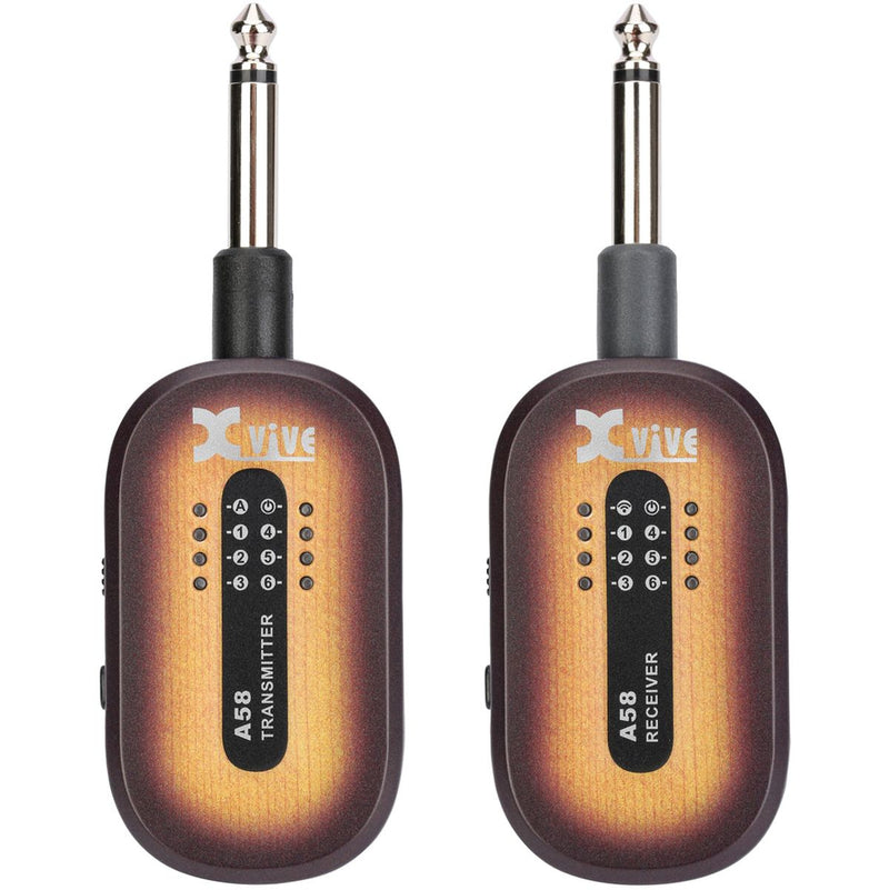 Xvive A58 - 5.8GHz Wireless Guitar System Wcase - Vintage Sunburst