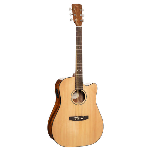 Cort Earth 60CE Natural Gloss + Hoes westerhaven-muziek