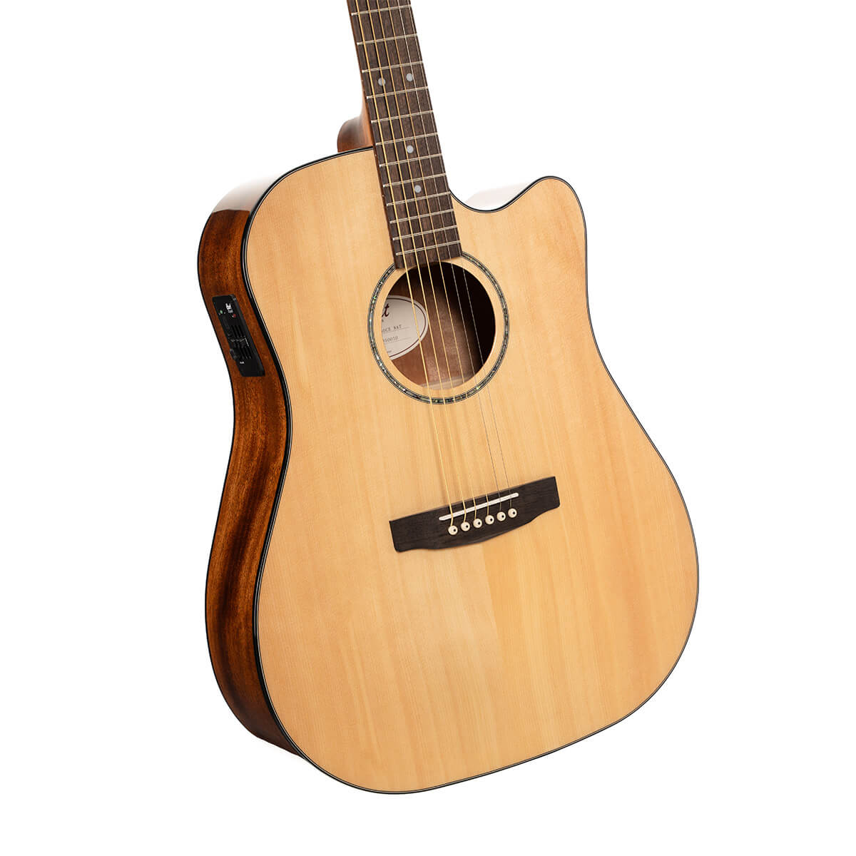 Cort Earth 60CE Natural Gloss + Hoes westerhaven-muziek