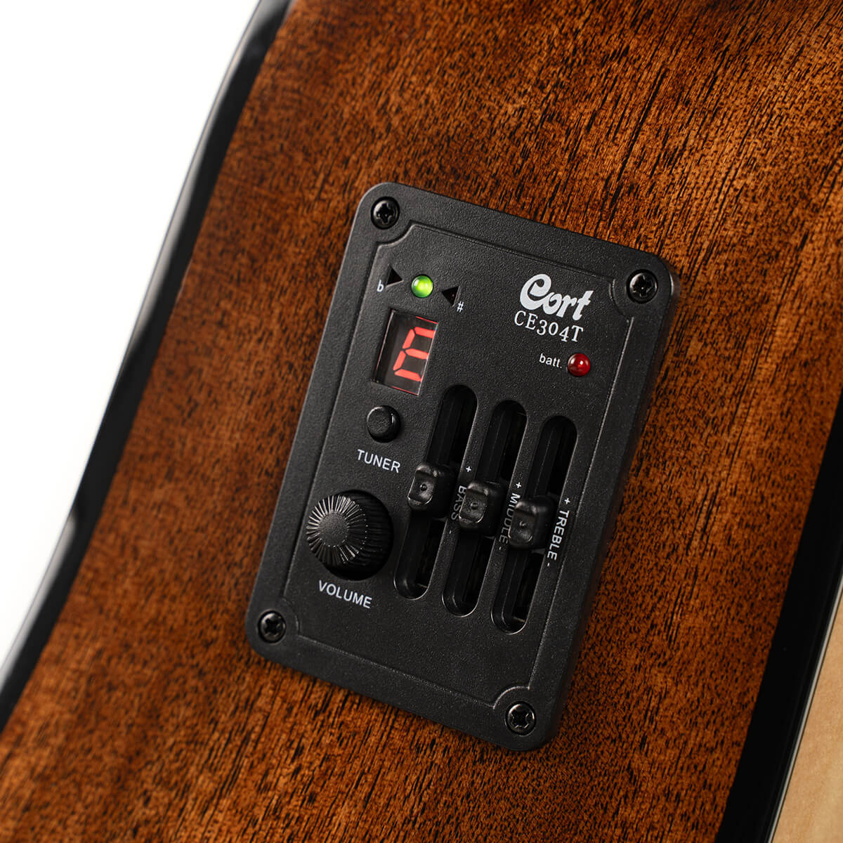 Cort Earth 60CE Natural Gloss + Hoes westerhaven-muziek