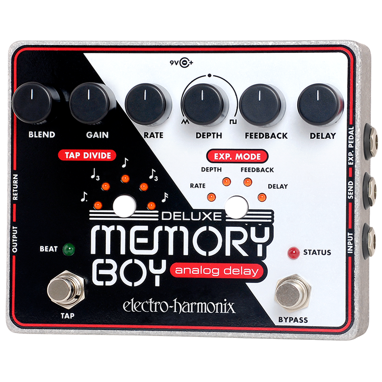 Electro Harmonix DELUXE MEMORY BOY Bucket Brigade Analog Delay with tap tempo/division and modulation