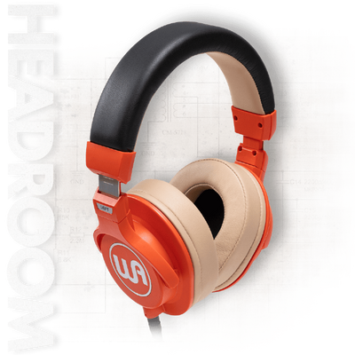 Warm Audio WAHRO, Orange closed-back headphone Professionele gesloten hoofdtelefoon voor tracking, mixing, editing en monitoring
