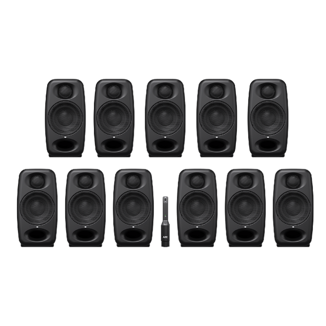 IK-Multimedia iLoud Micro Monitor Pro Black (Immersive bndl) Immersieve audio set Actieve 3" monitors met akoestische correctie en meetmicrofoon