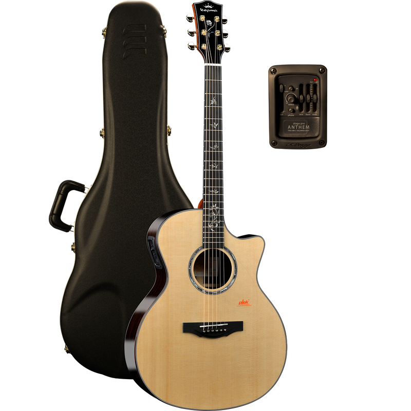 KEPMA GUITARS ALL SOLID SERIES - B1E GRAND AUDITORIUM NATURAL electro-acoustic guitar
