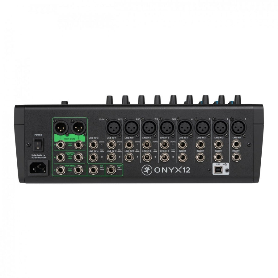 Mackie ONYX12 Mixer USB 12 kanalen + Effeten mixer westerhaven-muziek