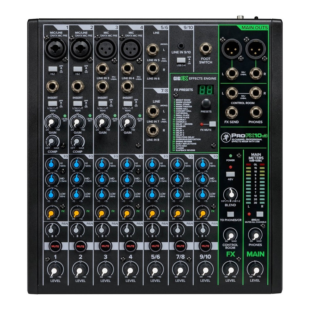 Mackie PROFX10V3 USB 10 Channels + Effecten westerhaven-muziek